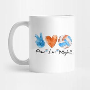 Peace Love Volleyball. Mug